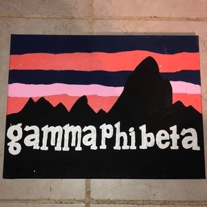 Gamma Phi Beta sunset painting